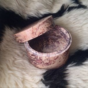 Natural Marbled Stone Jewelry / Keepsake Jar 💎